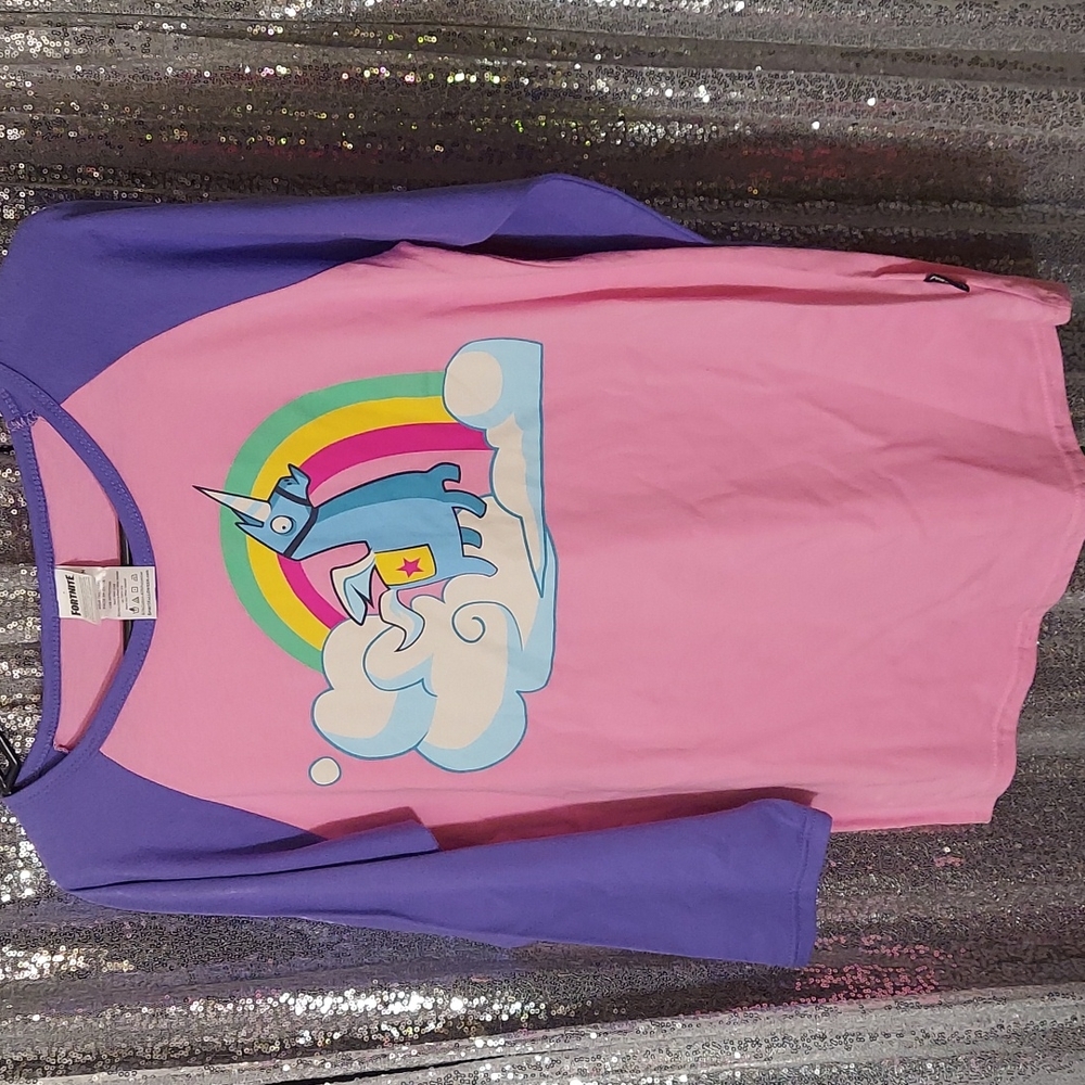 Fortnite Bomber Unicorn Jersey Tshirt